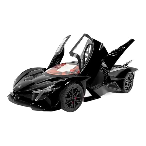 1:32 Für Spray Apollo Sportwagen Simulation Rennwagen Zurück Zu Kraft Sound Und Licht Spielzeug Druckguss Fahrzeuge Modell(Schwarz) von TQMEAD