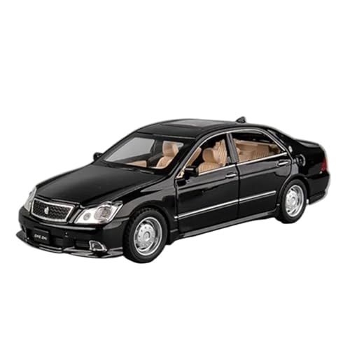 1:32 Für Toyota Crown Klassische Auto Legierung Modell Sound Und Licht Dekoration Sammlung Display Druckguss Fahrzeuge Modell(Black) von TQMEAD