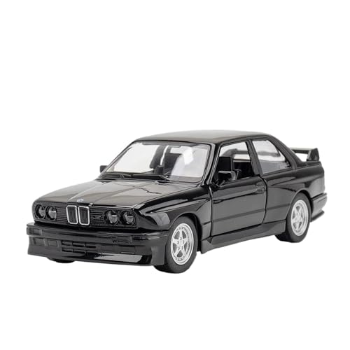 1:36 Für BMW M3 1987 Legierung Diecast Auto Modell Pull Back Funktion Hobby Sammlung Dekoration Druckguss Fahrzeuge Modell(Black) von TQMEAD