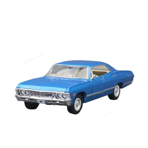 1:36 Für Chevrolet Impala 1967 Legierung Auto Modell Simulation Gießt Druck Metall Fahrzeuge Sammlung Souvenir Druckguss Fahrzeuge Modell(Blue) von TQMEAD
