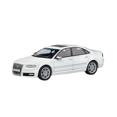 1:43 Für Audi S8 D3 2010 Simulation Legierung Auto Modell Statische Sammlung Display Dekoration Druckguss Fahrzeuge Modell(White) von TQMEAD