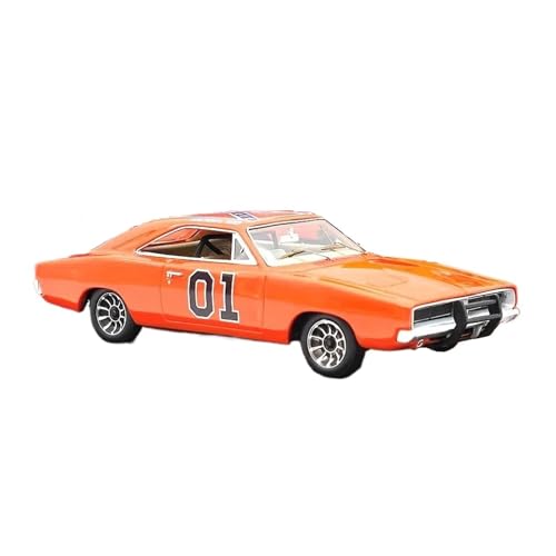 1:43 Für Dodge Charger 1969 General Lee Red Resin Models Autosammlung Souvenir Dekoration Druckguss Fahrzeuge Modell von TQMEAD