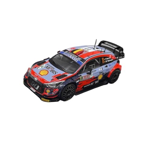 1:43 Für Hyundai I20 WRC 2021 Legierung Auto Modell Sammeln Souvenir Display Ornament Druckguss Fahrzeuge Modell von TQMEAD