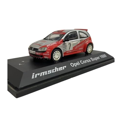 1:43 Für Opel Corsa Super 1600 Rally Nummer 7 Rennwagen-Modellsammlung Kunstwerk Druckguss Fahrzeuge Modell von TQMEAD