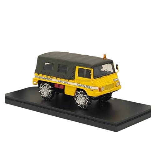 1:43 Für Steyr-Puch Pinzgauer 710M Gelb Harz Simulation Statische Auto Modell Sammlung Display Dekoration Druckguss Fahrzeuge Modell von TQMEAD
