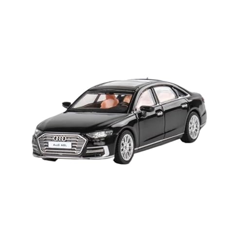 1:64 Für Audi A8L Simulation Legierung Auto Modell Statische Sammlung Display Dekoration Druckguss Fahrzeuge Modell(Black) von TQMEAD