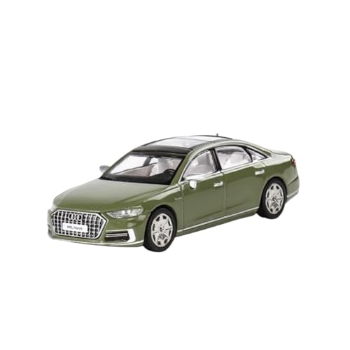 1:64 Für Audi A8L Simulation Legierung Auto Modell Statische Sammlung Display Dekoration Druckguss Fahrzeuge Modell(Green) von TQMEAD