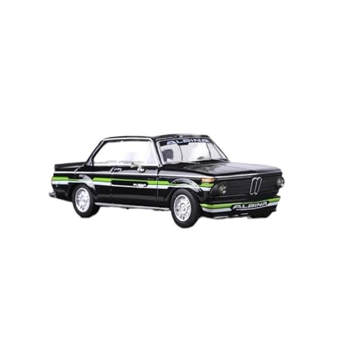 1:64 Für BMW 2002 Turbo Klassische Legierung Auto Modell Auto Desktop Display Raum Dekoration Druckguss Fahrzeuge Modell(Black) von TQMEAD