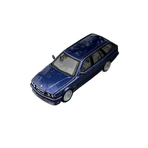 1:64 Für BMW E34 Simulation Legierung Automodell Statische Klassiker Nostalgie Sammlung Display Dekoration Druckguss Fahrzeuge Modell(Blue) von TQMEAD
