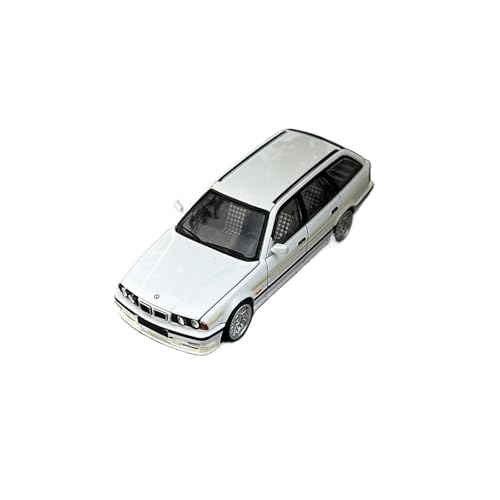 1:64 Für BMW E34 Simulation Legierung Automodell Statische Klassiker Nostalgie Sammlung Display Dekoration Druckguss Fahrzeuge Modell(White) von TQMEAD