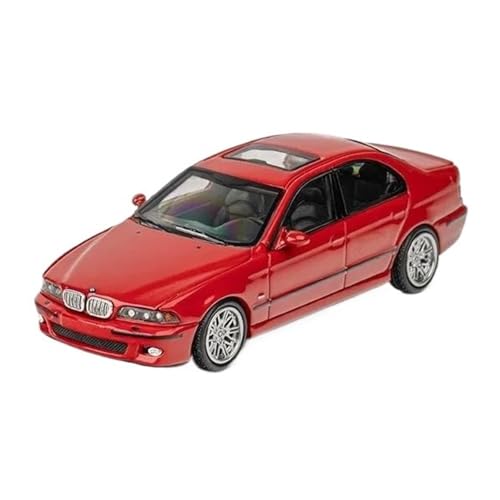 1:64 Für BMW M5 E39 Limousine Simulation Legierung Druckguss Auto Modell Home Dekoration Ornamente Druckguss Fahrzeuge Modell(Red) von TQMEAD