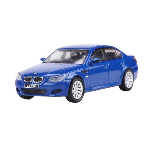 1:64 Für BMW M5 E60 Legierung Modell Auto Desktop Display Raum Dekoration Druckguss Fahrzeuge Modell(Blue) von TQMEAD