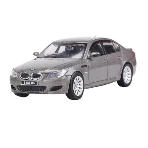 1:64 Für BMW M5 E60 Legierung Modell Auto Desktop Display Raum Dekoration Druckguss Fahrzeuge Modell(Gray) von TQMEAD