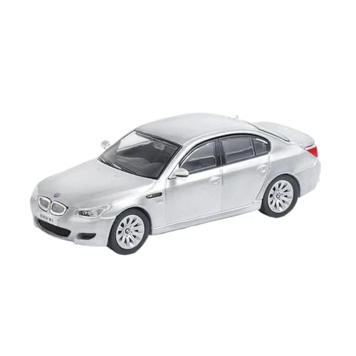 1:64 Für BMW M5 E60 Legierung Modell Auto Desktop Display Raum Dekoration Druckguss Fahrzeuge Modell(White) von TQMEAD