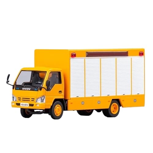 1:64 Für Isuzu Truck Box Cargo Alloy Modell Desktop-Dekoration Sammlung Display Druckguss Fahrzeuge Modell(Yellow) von TQMEAD