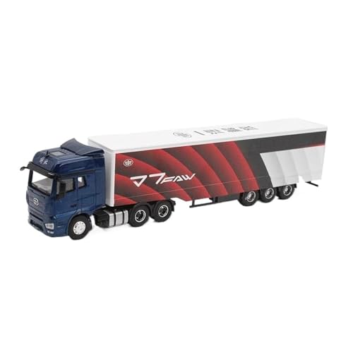 1:64 Für Jiefang J7 Box Fracht Transport Simulation Legierung Auto Modell Multifunktionale Souvenirs Druckguss Fahrzeuge Modell(Blue) von TQMEAD