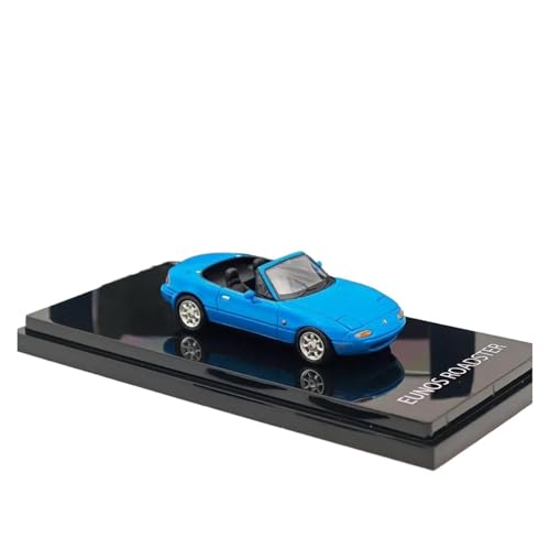 1:64 Für Mazda EUNOS Roadster NA6CE Blau Diecast Modelle Auto Sammlung Souvenir Dekoration Druckguss Fahrzeuge Modell von TQMEAD