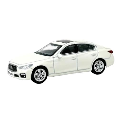 1:64 Für Nissan Infiniti Q50 Weiß Diecast Modell Legierung Auto Statische Souvenir Display Sammlung von TQMEAD