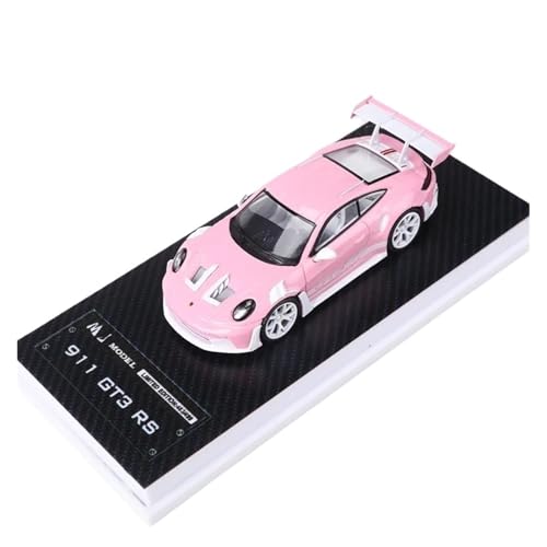 1:64 Für Porsche 911 GT3 RS Legierung Auto Modell Desktop Display Raum Dekoration Druckguss Fahrzeuge Modell(Pink) von TQMEAD