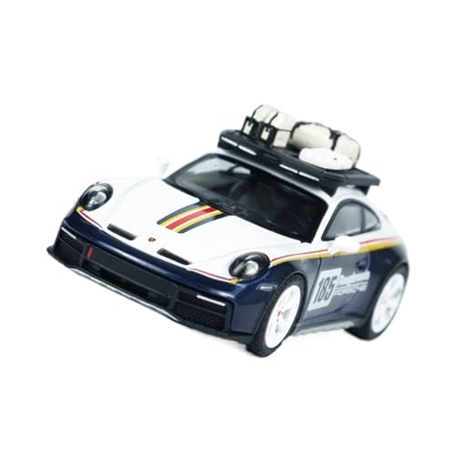 1:64 Für Porsche 911 Porsche Dakar Legierung Simulation Auto Modellbausatz Sammlung Druckguss Fahrzeuge Modell(White) von TQMEAD