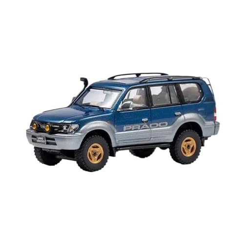 1:64 Für Prado Land Cruiser Prado 90 Legierung Auto Display Sammeln Souvenir Dekoration(Blue) von TQMEAD