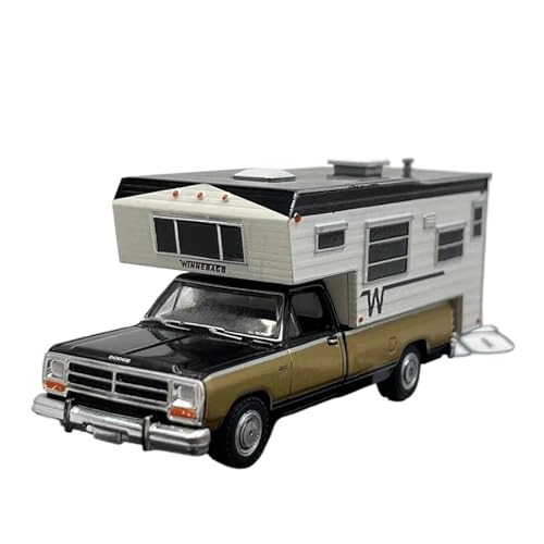 1:64 Für RAM D250 D-250 Mit Winnebago Slide IN Camper Legierung Auto Modell Für Sammlung Memorial Druckguss Fahrzeuge Modell von TQMEAD