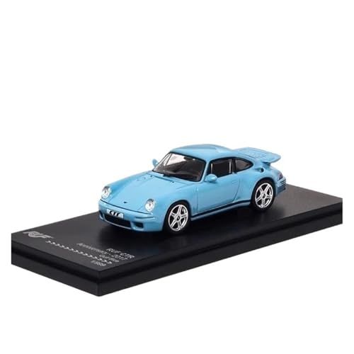 1:64 Für Ruf CTR Anniversary Edition 2017 AR Blau Simulation Legierung Auto Modell Sammlung Display Druckguss Fahrzeuge Modell von TQMEAD