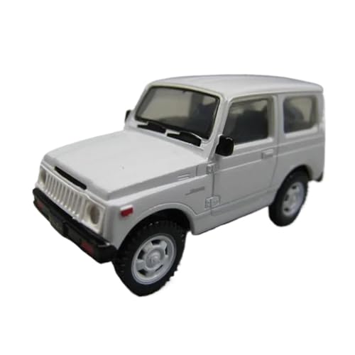 1:64 Für Suzuki Jimny Allradantrieb Geländewagen ABS Automodell Dekorationssammlung Druckguss Fahrzeuge Modell(White) von TQMEAD