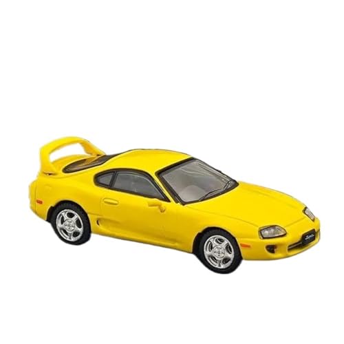 1:64 Für Toyota Supra RZ JZA80 Gelb Diecast Modelle Auto Sammlung Souvenir Dekoration Druckguss Fahrzeuge Modell von TQMEAD