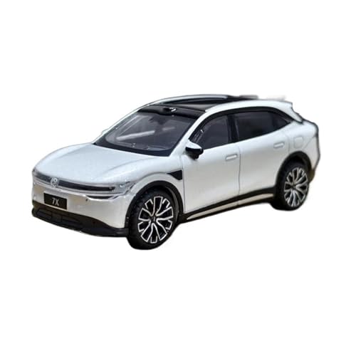 1:64 Für ZEEKR 7X SUV Legierung Automodell Druckguss Metall Neue Energie Fahrzeuge Miniatur Kreative Ornamente(White) von TQMEAD