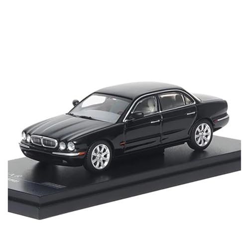 1:64 für Jaguar Xj6 X350 Schwarz Und Weiß Druckguss Legierung Auto Modell Ornamente Dekoration(Black) von TQMEAD