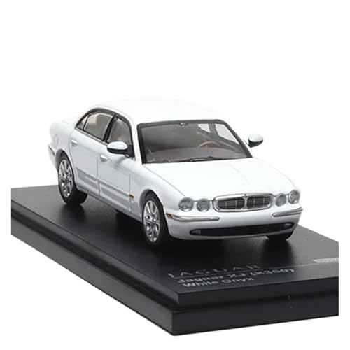 1:64 für Jaguar Xj6 X350 Schwarz Und Weiß Druckguss Legierung Auto Modell Ornamente Dekoration(White) von TQMEAD