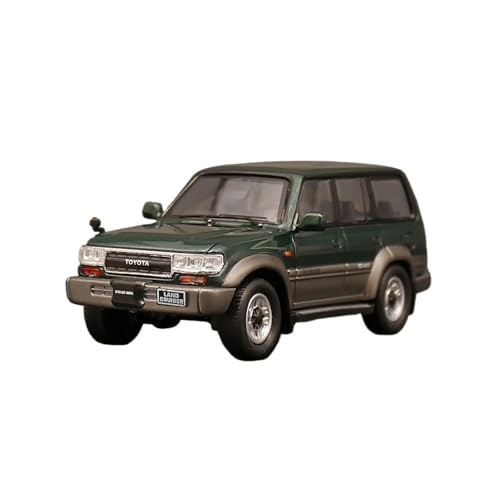 1:64 für Toyota Land Cruiser LC 80 Druckgusslegierung Automodell Sammlung Display Ornamente(Green) von TQMEAD