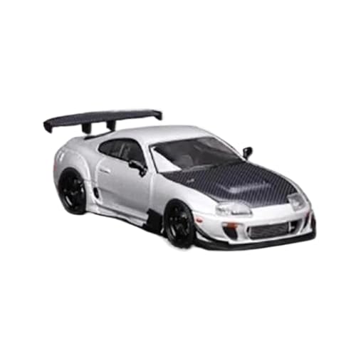 1:64 für Toyota Supra Bull Dämon König Druckguss Legierung Auto Modell Ornamente Sammlerstücke(White) von TQMEAD