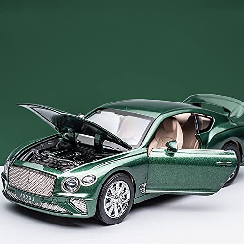 Bentley Continental GT Casting Im Maßstab 1 24 ​Automodell Legierung Zurückziehen Fahrzeuge Spielzeugauto Für Kinder Jungen Geschenk Druckguss Fahrzeuge Modell(Grün) von TQMEAD