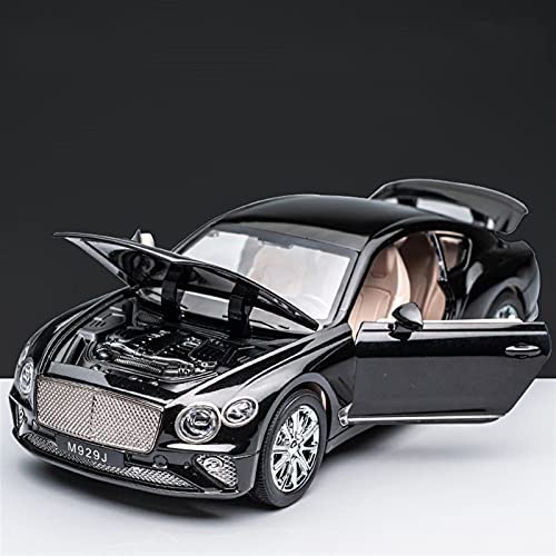 Bentley Continental GT Casting Im Maßstab 1 24 ​Automodell Legierung Zurückziehen Fahrzeuge Spielzeugauto Für Kinder Jungen Geschenk Druckguss Fahrzeuge Modell(Schwarz) von TQMEAD