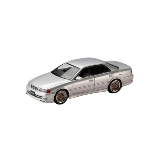 Chaser Tourer V JZX100 Im Maßstab 1:64 Golden Wheel Simulation Legierung Automodell Statisches Display Sammlerstück Druckguss Fahrzeuge Modell(Silver) von TQMEAD