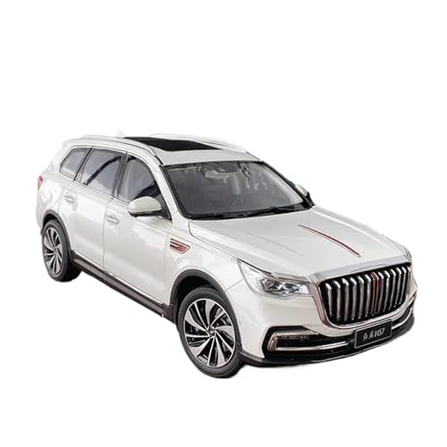 Druckguss Fahrzeuge Modell 1:18 Für China FAW Hongqi HS7 SUV Simulation Legierung Auto Modell Sammlung Display Home Dekoration Originalgetreue Nachbildung(White) von TQMEAD