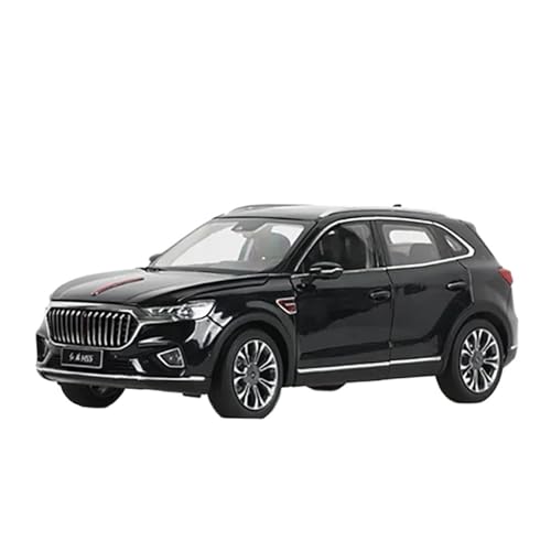 Druckguss Fahrzeuge Modell 1:18 Für FAW Hongqi Hs5 Off-Road SUV Druckguss Legierung Auto Modell Statisch Fertig Ornamente Originalgetreue Nachbildung(Black) von TQMEAD