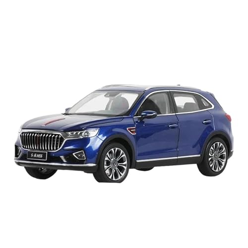 Druckguss Fahrzeuge Modell 1:18 Für FAW Hongqi Hs5 Off-Road SUV Druckguss Legierung Auto Modell Statisch Fertig Ornamente Originalgetreue Nachbildung(Blue) von TQMEAD