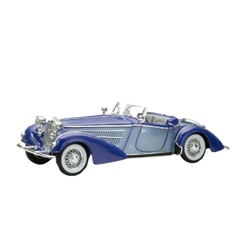 Druckguss Fahrzeuge Modell 1:18 Für Horch 855 Roadster Simulation Legierung Auto Modell Statische Ornamente Sammlung Souvenir Originalgetreue Nachbildung(Blue) von TQMEAD