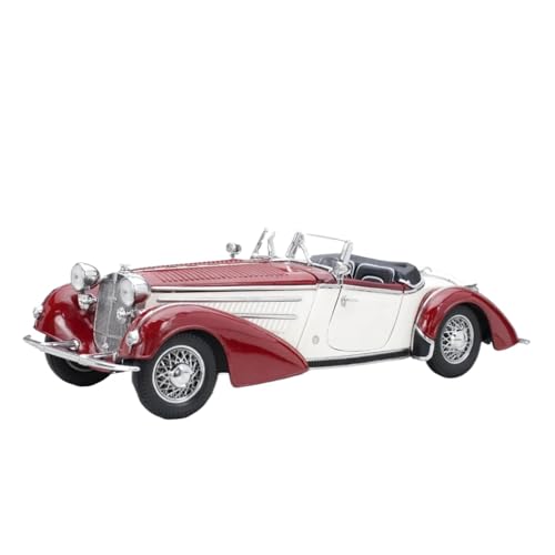 Druckguss Fahrzeuge Modell 1:18 Für Horch 855 Roadster Simulation Legierung Auto Modell Statische Ornamente Sammlung Souvenir Originalgetreue Nachbildung(Red) von TQMEAD