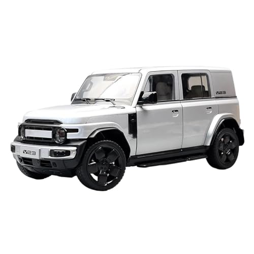Druckguss Fahrzeuge Modell 1:18 Für ICAR V23 Simulierte Neue Energie Fahrzeugmodell Statische Dekorative Ornamente Urlaubssouvenir Weiß Originalgetreue Nachbildung von TQMEAD
