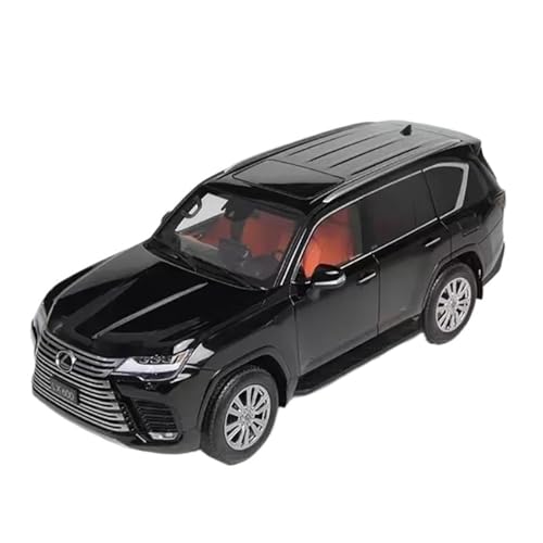 Druckguss Fahrzeuge Modell 1:18 Für Lexus LX600 SUV Simulation Legierung Auto Modell Dekoration Ornamente Originalgetreue Nachbildung(Black) von TQMEAD