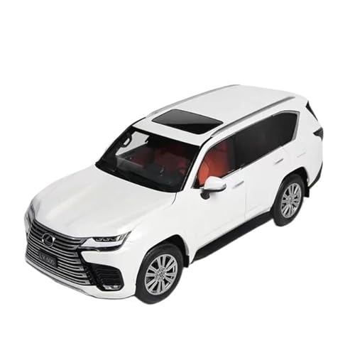 Druckguss Fahrzeuge Modell 1:18 Für Lexus LX600 SUV Simulation Legierung Auto Modell Dekoration Ornamente Originalgetreue Nachbildung(White) von TQMEAD