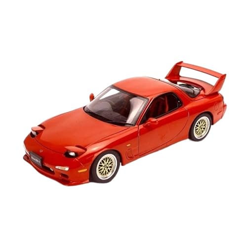 Druckguss Fahrzeuge Modell 1:18 Für Mazda Rx-7 Simulation Legierung Auto Modell Statische Ornamente Sammlung Souvenir Originalgetreue Nachbildung(Red) von TQMEAD