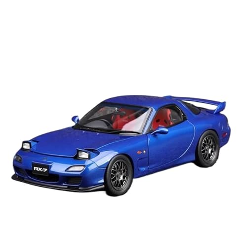 Druckguss Fahrzeuge Modell 1:18 Für Mazda Rx7 Spirit R Kann Vollständig Geöffnet Werden Simulation Legierung Auto Modell Sammlung Souvenir Originalgetreue Nachbildung(Blue) von TQMEAD