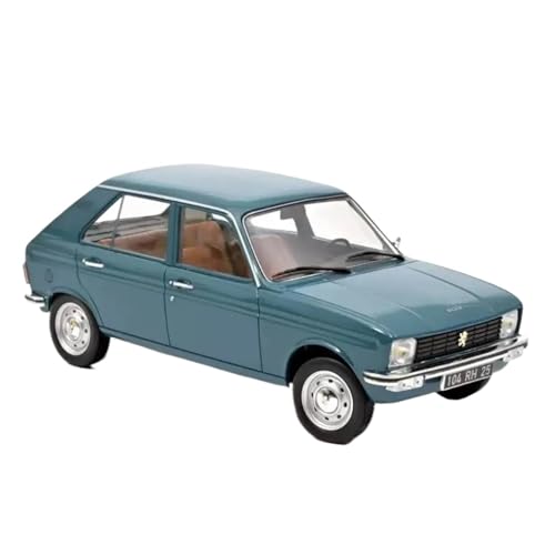 Druckguss Fahrzeuge Modell 1:18 Für Peugeot 104 GL 1977 Realistisches Legierungsautomodell Display Custom Souvenir Originalgetreue Nachbildung(Blue) von TQMEAD