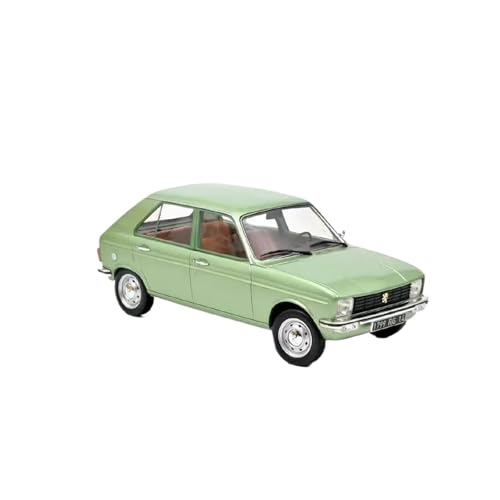Druckguss Fahrzeuge Modell 1:18 Für Peugeot 104 GL 1977 Realistisches Legierungsautomodell Display Custom Souvenir Originalgetreue Nachbildung(Green) von TQMEAD