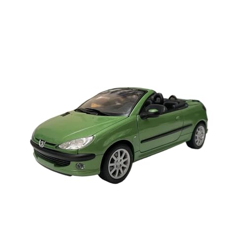 Druckguss Fahrzeuge Modell 1:18 Für Peugeot 206 CC 1999 Cabrio Simulation Legierung Sportwagen Modell Display Custom Souvenir Originalgetreue Nachbildung von TQMEAD